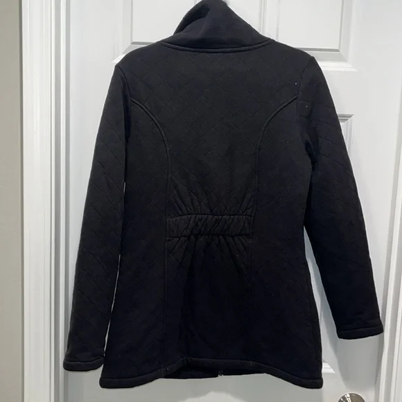 The North Face Caroluna Quilted long Jacket Fleece Lined Large L - Picture 9 of 13